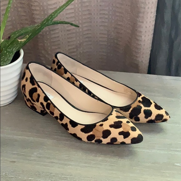 cole haan leopard print flats